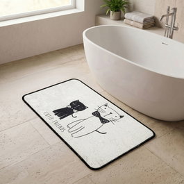 Mijölnir Alfombrilla de Baño 40 X 60 cm, 100% Poliéster, Confort y Lujo para su Hogar